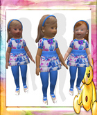 Pat A Kake Blue Hawaiian Dress