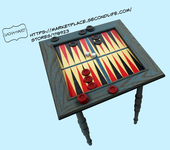 AF Backgammon Table retired Apple Fall