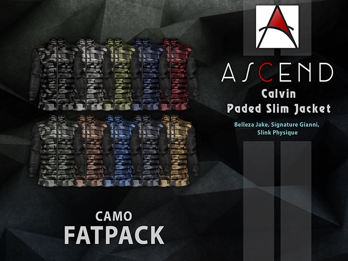 //Ascend// Calvin Jacket - Camo Fatpack [ADD ME]