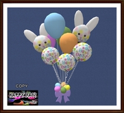 Easter - New Balloons Bouquet with Bunnies