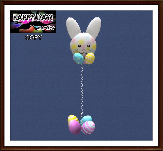Easter - Bunny Head Balloons with Hovering