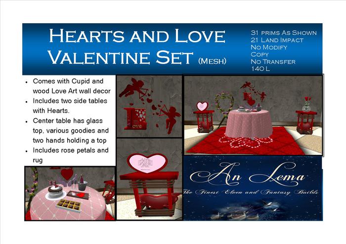 Love and Hearts Valentine Set