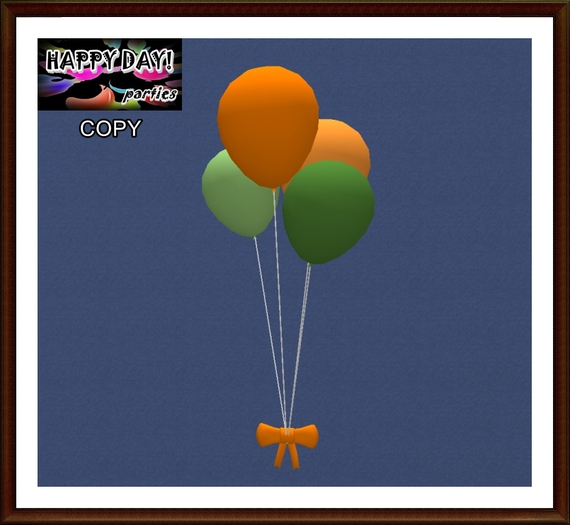 Easter - Balloons Ribbon Hovering