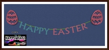 Easter - Happy Easter Easter Eggs Banner