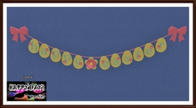 Easter - Happy Easter Sign with Flowers