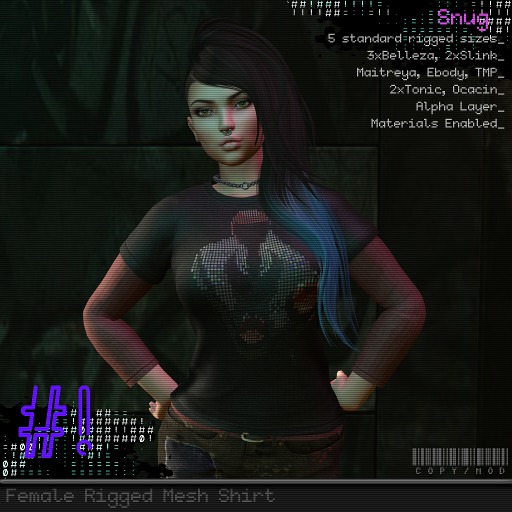 #hashbang! - Snug Layered T (Women's) - Joystick