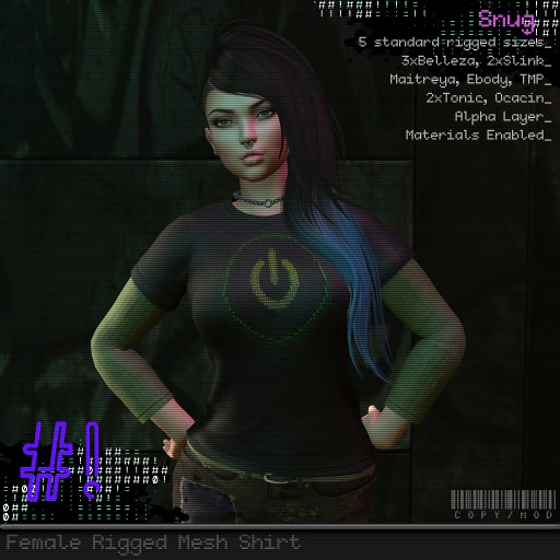 #hashbang! - Snug Layered T (Women's) - Power
