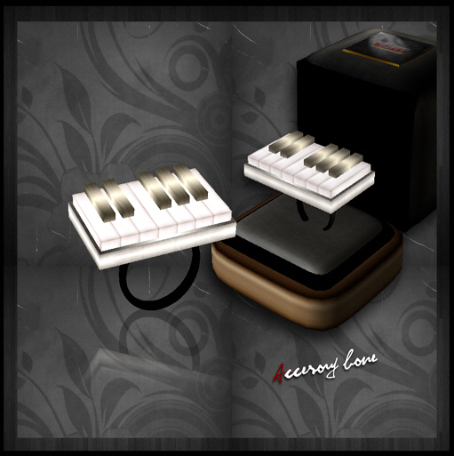 accessory bone A:B ring 005 Piano silver