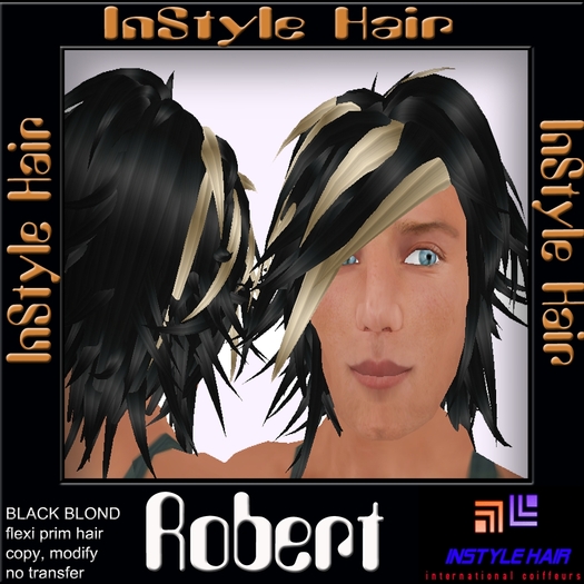 InStyle Hair - ROBERT - for men (black blond)