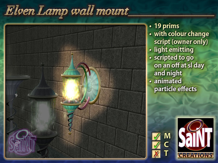 Elven Lamp (wall mounted)