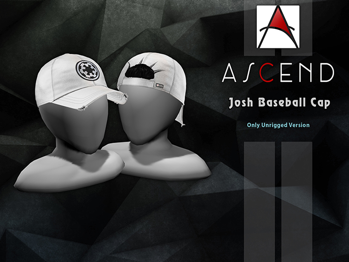 ///Ascend// Josh Baseball Cap - White [ADD ME]