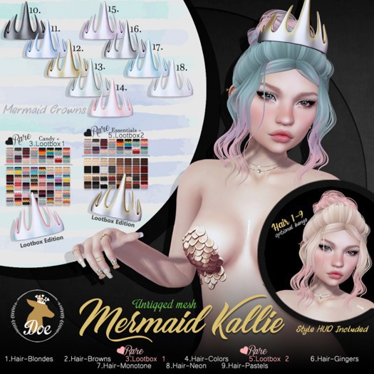 5.Doe: Mermaid Kallie - RARE 2 Lootbox