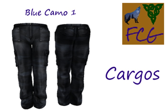 Cargos Blue Camo 1