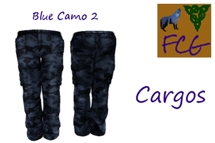 Cargos Blue Camo 2