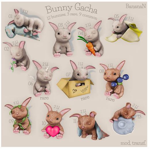 Bunny gacha 07 - box bunny RARE