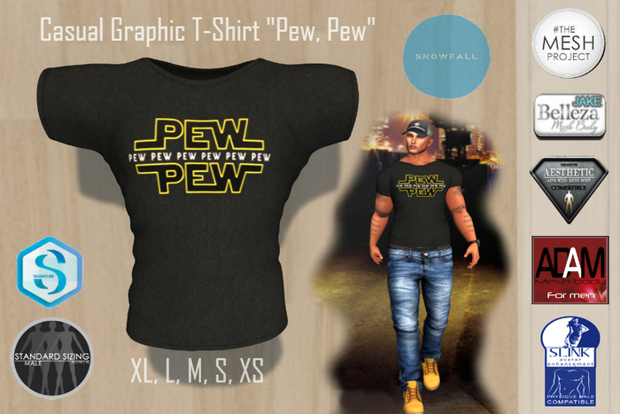PEW - MEN'S CASUAL T-SHIRT