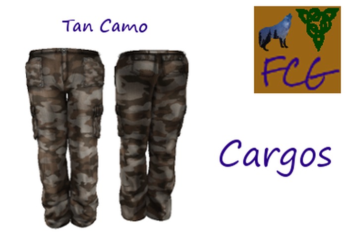 Cargos Tan Camo