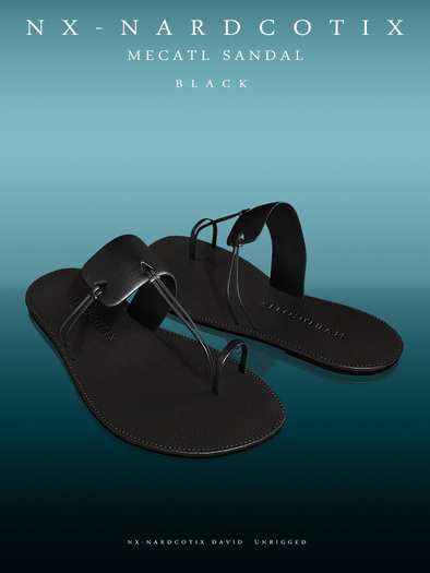 NX-Nardcotix Mecatl Sandals Black