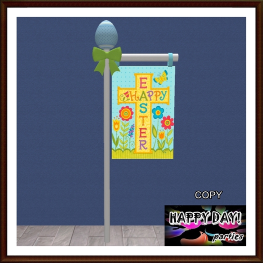 Easter - Flag with Easter Cross