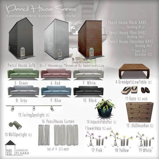 PLAAKA - PencileHouseSofa Green