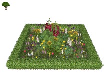 Hedge Creation Colorful Garden - Mesh