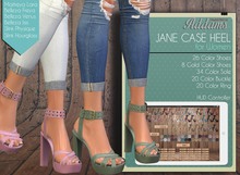 Addams "Jane" Case Heel Mesh Shoes -Maitreya, Belleza, Slink #FATPACK