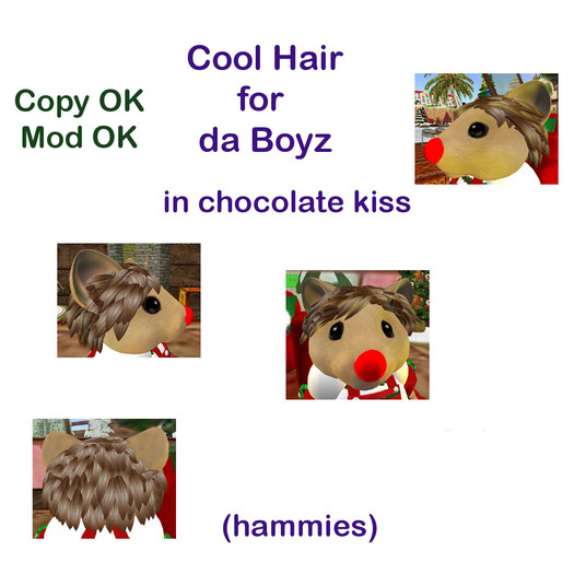 *Tiny B's Designs*Cool hair for da boyz chocolate kiss hammies