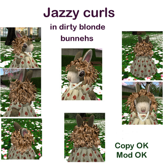 *Tiny B's Designs*Jazzy curls in dirty blonde -bunneh