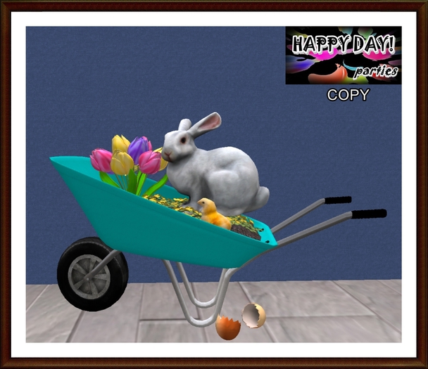 Easter - Wheelbarrow Decorated