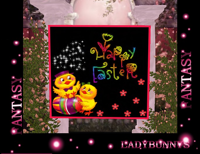 *⊱• Bunny's Easter Card •⊰*Happy Easter Chicks Card