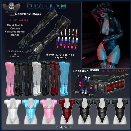 [The Forge] Ocullas Stockings, Blue