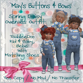 MBB * Spring Daisy Overalls Outfit (TD&Bebe)