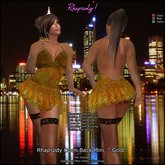 RhapsodyのVのMinidress"ゴールド"
