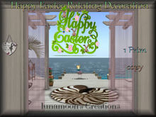 Happy Easter Rotating Decoration