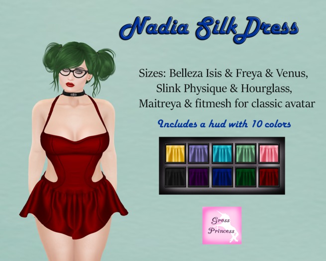 {.Gross Princess.} Nadia Silk Dress *Retiring*