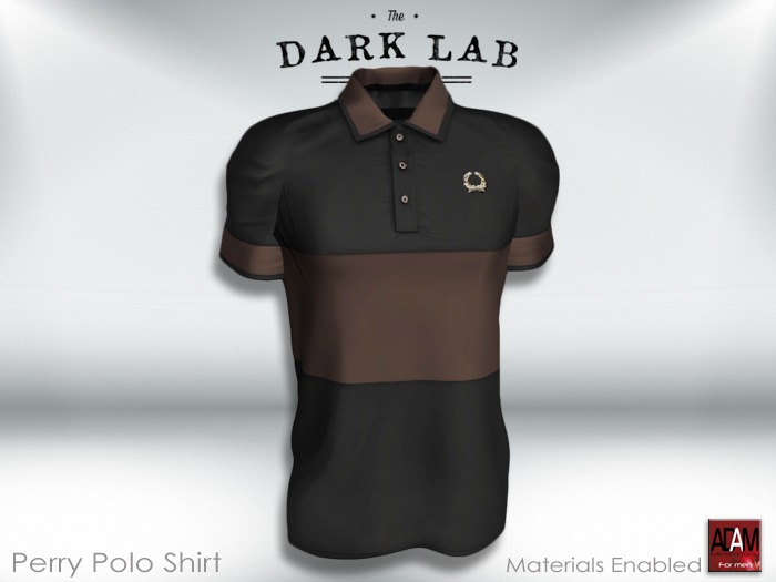 {DARK LAB} Perry Polo Shirt for ADAM [BROWN] Box