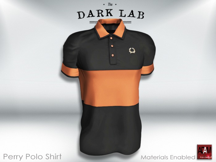 {DARK LAB} Perry Polo Shirt for ADAM [ORANGE] Box