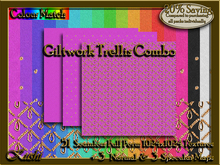 Giltwork Trellis Combo Seamless Textures