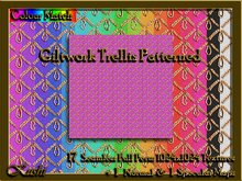 Giltwork Trellis Seamless Textures 