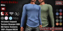 GAS [Men's Henley Shirt Mike - 10 Colors w/HUD FATPACK] Demo