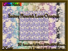 Satiny Flourish Lace Opaque Seamless Textures