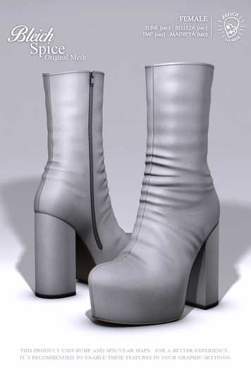 Bleich - Mesh Spice - White