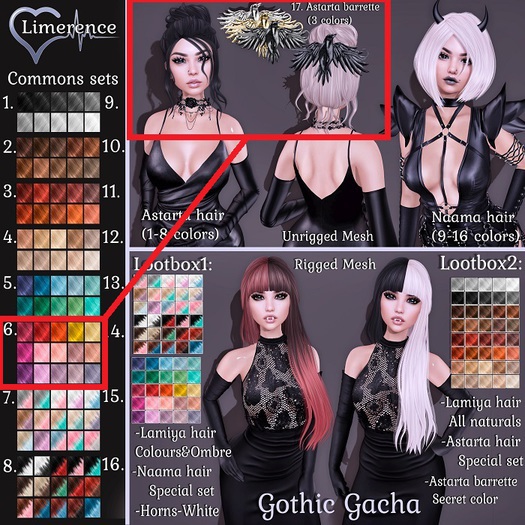 #6{Limerence} Astarta hair-Colours2