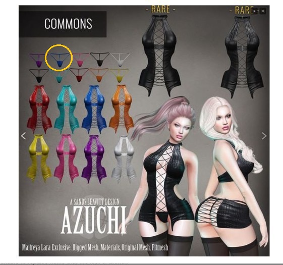 [Azuchi] Dani Panties *Maitreya* Blue