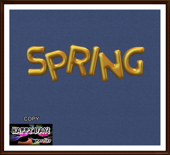 Happy Day! - Spring Balloons Golden