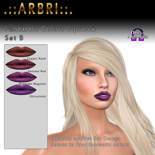 .::AS. Design::. Omega Fantastic Colors Set 2 Lipstick
