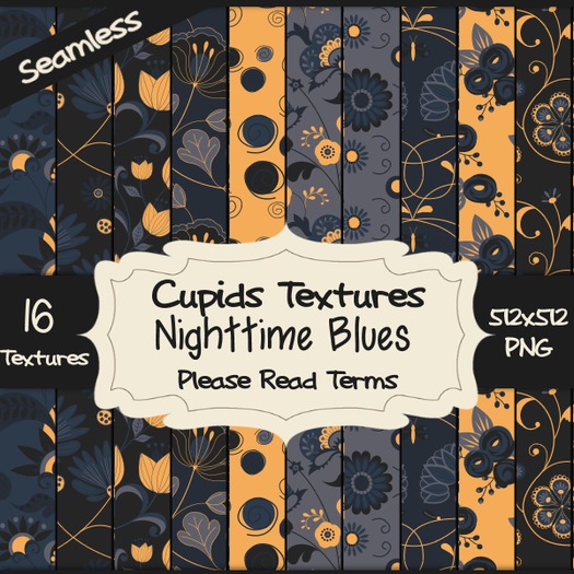 *Cupids Textures * 16 NIGHTIME BLUES