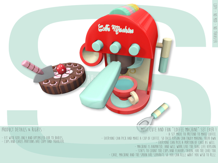 Sweet Baby - Coffee Machine Pretend PlaySet