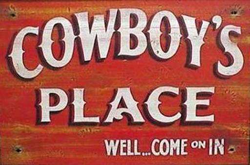Sign - Cowboy's Place