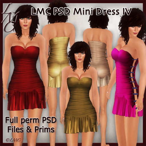 LMC Designer PSD Files & Prims  - Mini Dress Kit IV - BOM